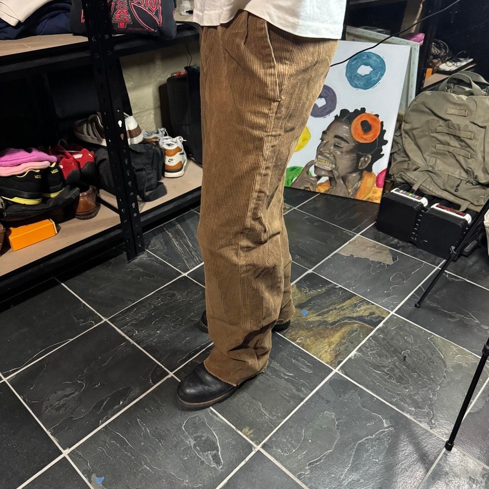 1970s/1980s Henry Savard for Grodins BAGGY Brown Corduroy Dress Pants - 27"